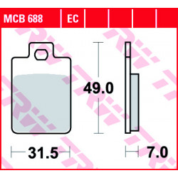 Garnituri frână TRW MCB688