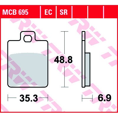Garnituri frână TRW MCB695 Garnituri frână TRW MCB695