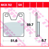Garnituri frână TRW MCB702SH