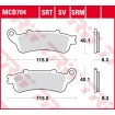 Garnituri frână TRW MCB704 Garnituri frână TRW MCB704 thumb