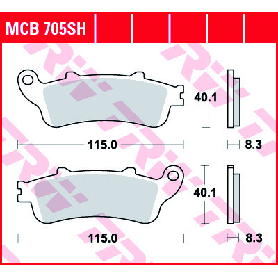 Garnituri frână TRW MCB705SH Garnituri frână TRW MCB705SH