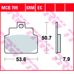 Garnituri frână TRW MCB709SRM