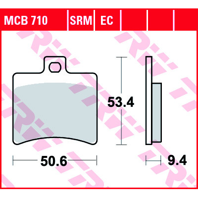 Garnituri frână TRW MCB710 Garnituri frână TRW MCB710