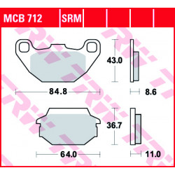 Garnituri frână TRW MCB712SRM