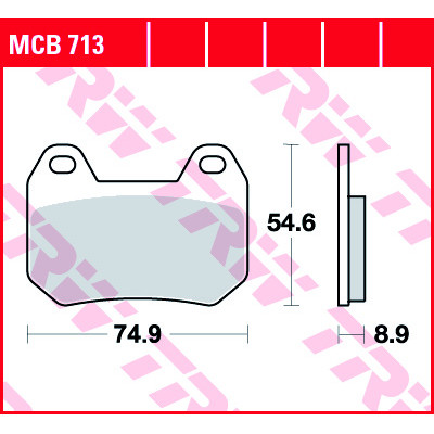 Garnituri frână TRW MCB713 Garnituri frână TRW MCB713