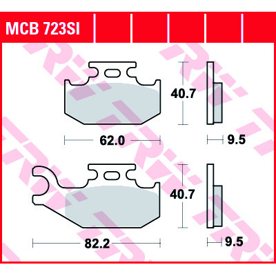 Garnituri frână TRW MCB723SI Garnituri frână TRW MCB723SI