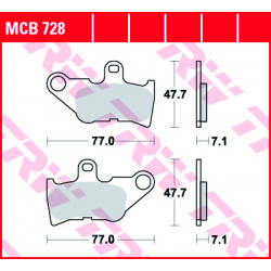 Garnituri frână TRW MCB728