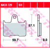 Garnituri frână TRW MCB729SH