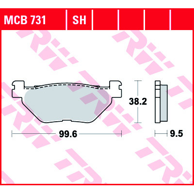 Garnituri frână TRW MCB731