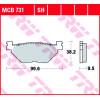 Garnituri frână TRW MCB731SH