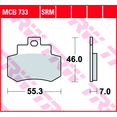 Garnituri frână TRW MCB733
