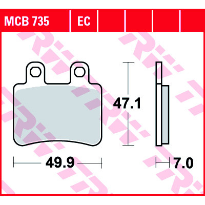 Garnituri frână TRW MCB735