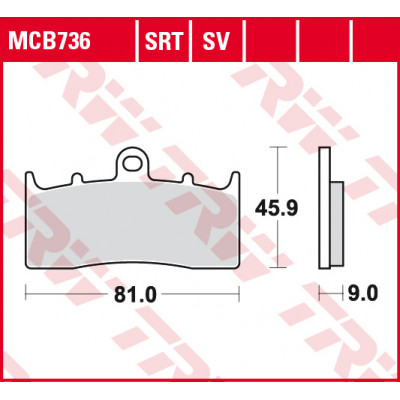 Garnituri frână TRW MCB736