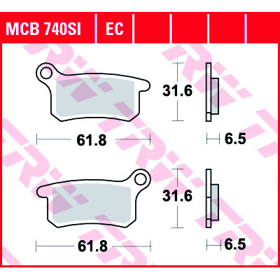 Garnituri frână TRW MCB740SI