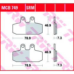 Garnituri frână TRW MCB749