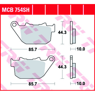 Garnituri frână TRW MCB754SH Garnituri frână TRW MCB754SH