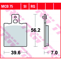 Garnituri frână TRW MCB75SI Garnituri frână TRW MCB75SI