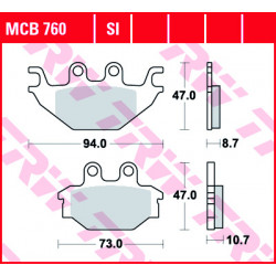 Garnituri frână TRW MCB760 Garnituri frână TRW MCB760