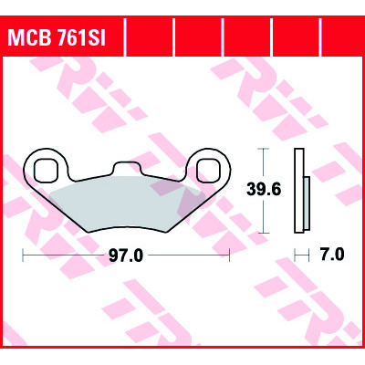 Garnituri frână TRW MCB761SI Garnituri frână TRW MCB761SI