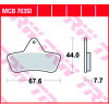 Garnituri frână TRW MCB763SI