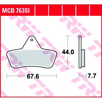 Garnituri frână TRW MCB763SI Garnituri frână TRW MCB763SI