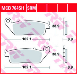 Garnituri frână TRW MCB764SRM