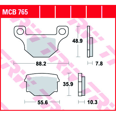 Garnituri frână TRW MCB765 Garnituri frână TRW MCB765