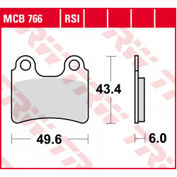 Garnituri frână TRW MCB766