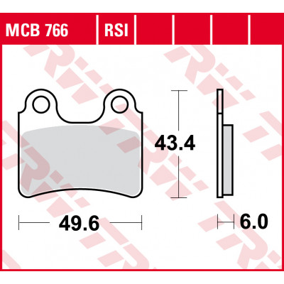 Garnituri frână TRW MCB766 Garnituri frână TRW MCB766