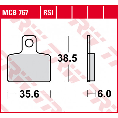 Garnituri frână TRW MCB767 Garnituri frână TRW MCB767