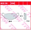 Garnituri frână TRW MCB768 thumb