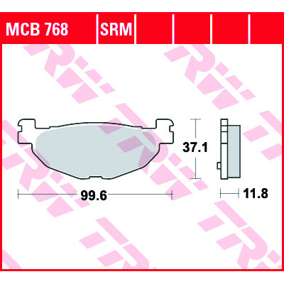 Garnituri frână TRW MCB768 Garnituri frână TRW MCB768