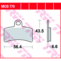 Garnituri frână TRW MCB770