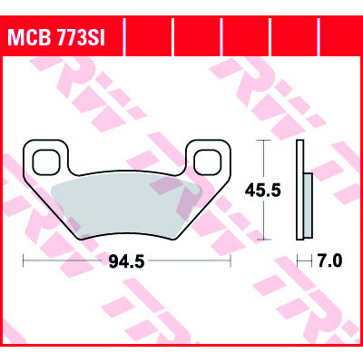 Garnituri frână TRW MCB773SI Garnituri frână TRW MCB773SI