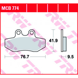Garnituri frână TRW MCB774