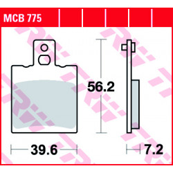 Garnituri frână TRW MCB775
