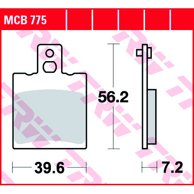 Garnituri frână TRW MCB775 Garnituri frână TRW MCB775