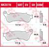 Garnituri frână TRW MCB776SV
