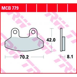 Garnituri frână TRW MCB779