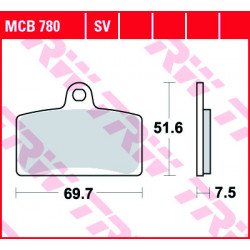Garnituri frână TRW MCB780