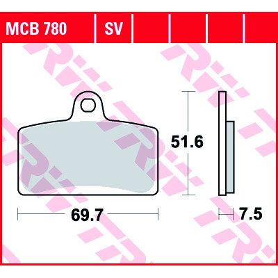 Garnituri frână TRW MCB780SV Garnituri frână TRW MCB780SV