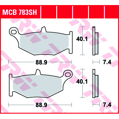 Garnituri frână TRW MCB783SH Garnituri frână TRW MCB783SH