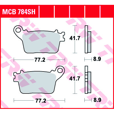 Garnituri frână TRW MCB784SH Garnituri frână TRW MCB784SH