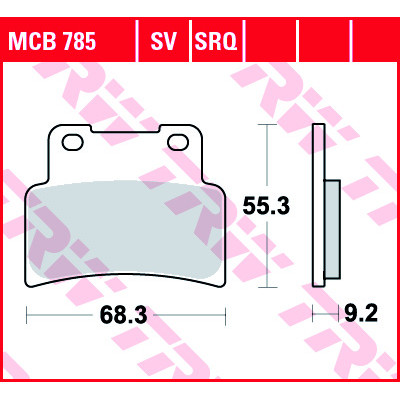 Garnituri frână TRW MCB785 Garnituri frână TRW MCB785
