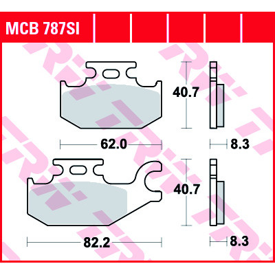 Garnituri frână TRW MCB787SI Garnituri frână TRW MCB787SI