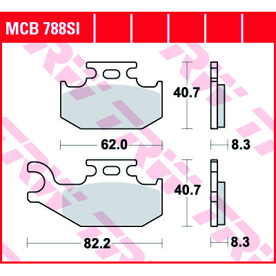 Garnituri frână TRW MCB788SI Garnituri frână TRW MCB788SI