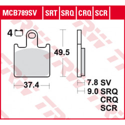 Garnituri frână TRW MCB789CRQ Garnituri frână TRW MCB789CRQ