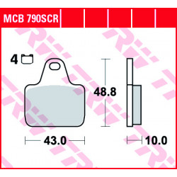 Garnituri frână TRW MCB790SCR