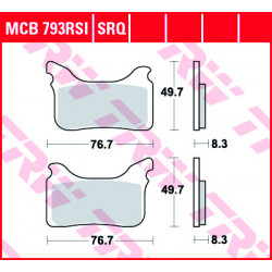 Garnituri frână TRW MCB793RSI