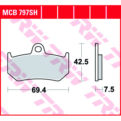 Garnituri frână TRW MCB797SH Garnituri frână TRW MCB797SH